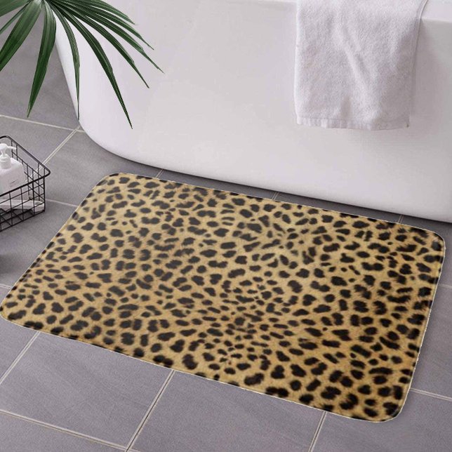 Alfombrilla De Baño Patrón de impresión de Cheetah (Cheetah Print Bath Mat by Looly Elzayat
)