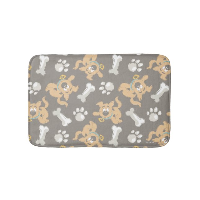 Alfombrilla De Baño Patrón de impresión Scooby-Doo y Paw de cobre (Anverso)