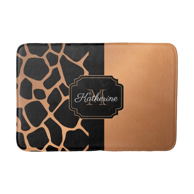 Alfombrilla De Baño Patrón de jirafa (Anverso)