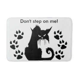 Alfombrilla De Baño Patrón de Kitty enojado
