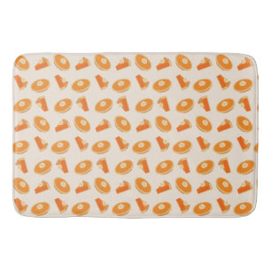 Alfombrilla De Baño Patrón de la tubería de calabaza