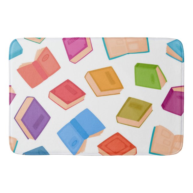 Alfombrilla De Baño Patrón de libro (Anverso)