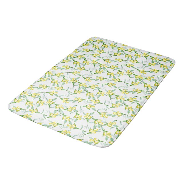 Alfombrilla De Baño patrón de limones  (Angular)