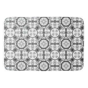Alfombrilla De Baño patrón de línea de baldosas escarabajo