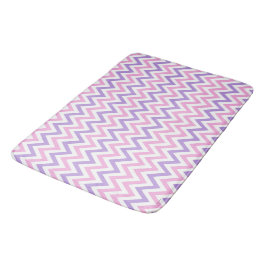 Alfombrilla De Baño Patrón de línea geométrica simple rosa y púrpura