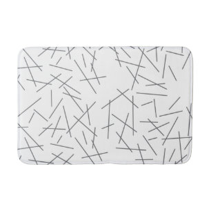 Alfombrilla De Baño Patrón de línea gráfica moderno, simple, desordena