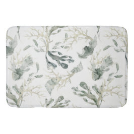 Alfombrilla De Baño Patrón de los Verdes del Mar