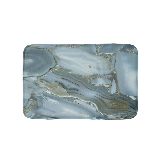 Alfombrilla De Baño Patrón de Mármol Fresco y de Moda (Anverso)