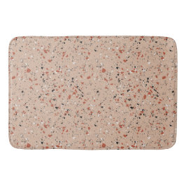 Alfombrilla De Baño Patrón de mármol rosa retro Terrazo