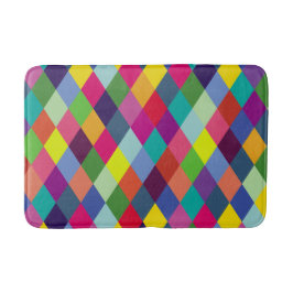 Alfombrilla De Baño Patrón de moda colorido - Hipster moderno de prima