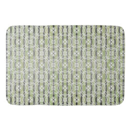 Alfombrilla De Baño Patrón de mosaicos y rayas de círculo