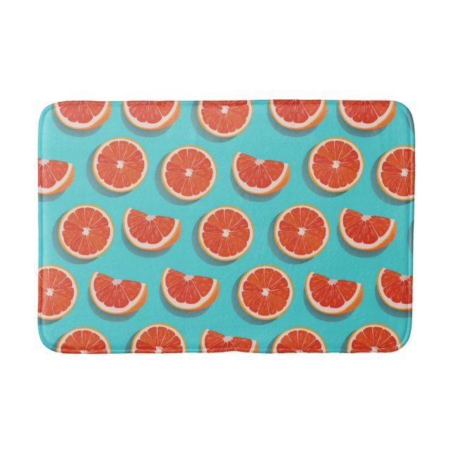Alfombrilla De Baño Patrón de Naranja de jugo dulce (Anverso)