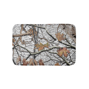 Alfombrilla De Baño Patrón de nieve 2 del camuflaje de caza