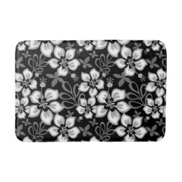 Alfombrilla De Baño PATRÓN DE OLA DE JUNGla EN NEGRO