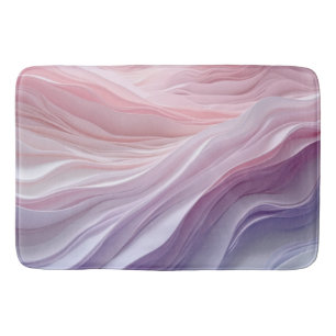 Alfombrilla De Baño Patrón de onda calmante pastel