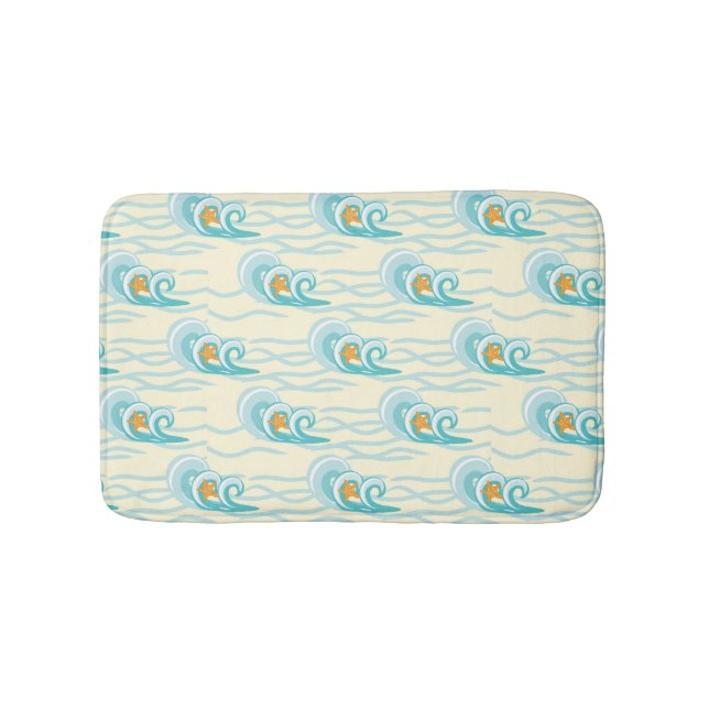 Alfombrilla De Baño Patrón de ondas suaves (Anverso)