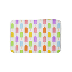 Alfombrilla De Baño Patrón de opúsculos del arcoiris de verano
