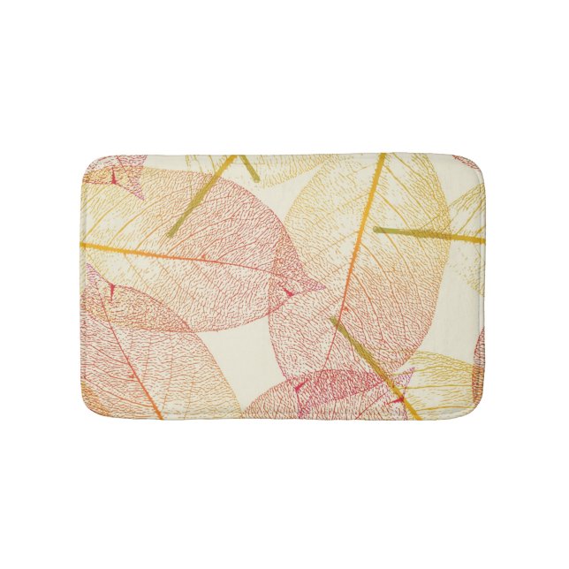Alfombrilla De Baño Patrón de otoño (Anverso)