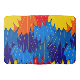 Alfombrilla De Baño Patrón de pájaro exótico Scarlet Macaw