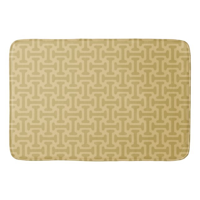Alfombrilla De Baño Patrón de papel de los 60 (Anverso)
