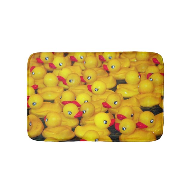 Alfombrilla De Baño Patrón de patos de goma amarillos (Anverso)