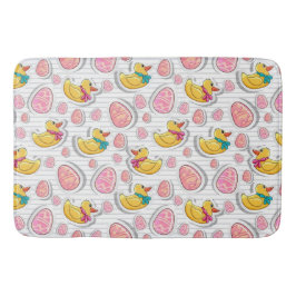 Alfombrilla De Baño Patrón De Patos Y Huevos De Pascua