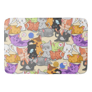 Alfombrilla De Baño Patrón de pequeños gatos
