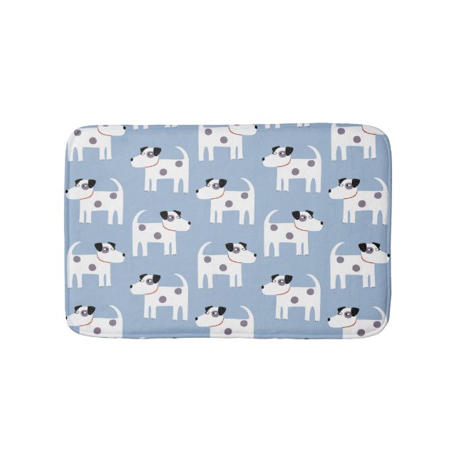 Alfombrilla De Baño Patrón de perro de Jack Russell Parson Terrier (Anverso)