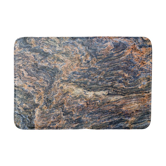 Alfombrilla De Baño Patrón de piedra natural Masa de baño (Anverso)