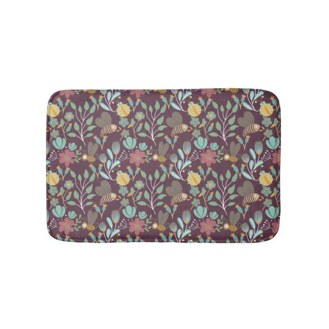 Alfombrilla De Baño Patrón de primavera de bonito (Anverso)