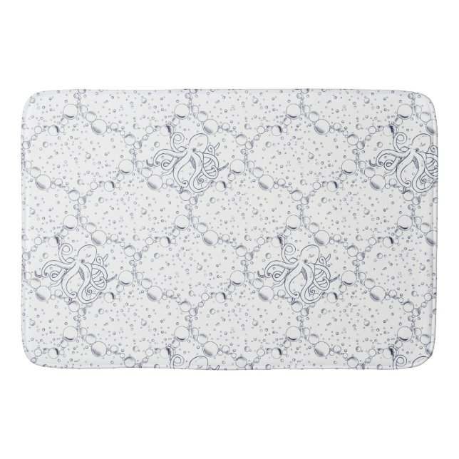Alfombrilla De Baño Patrón de Pulpo (Anverso)