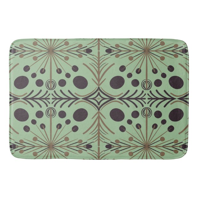 Alfombrilla De Baño Patrón de punto de flecha geométrica Boho (Anverso)