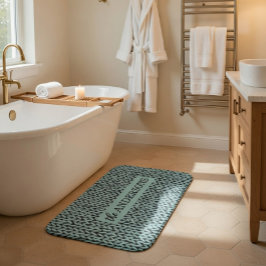 Alfombrilla De Baño Patrón de punto personalizado