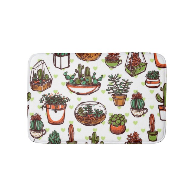 Alfombrilla De Baño Patrón de puntos polacos (Anverso)