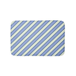 Alfombrilla De Baño Patrón de raya fina azul y verde