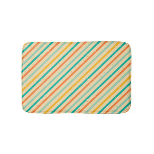Alfombrilla De Baño Patrón de rayas de grifo retro