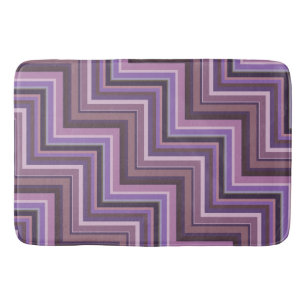 Alfombrilla De Baño Patrón de rayas de malva