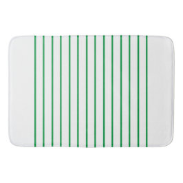 Alfombrilla De Baño Patrón de rayas finas decorativas verde Kelly