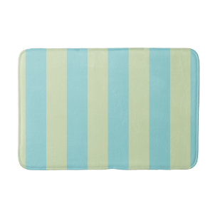 Alfombrilla De Baño Patrón de rayas suaves pastel – Crema de lima y la