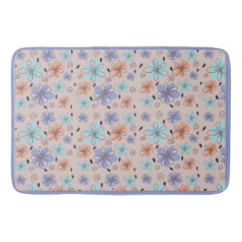 Alfombrilla De Baño Patrón de resorte floral de jardín de macetas