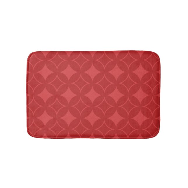 Alfombrilla De Baño Patrón de shippo rojo (Anverso)