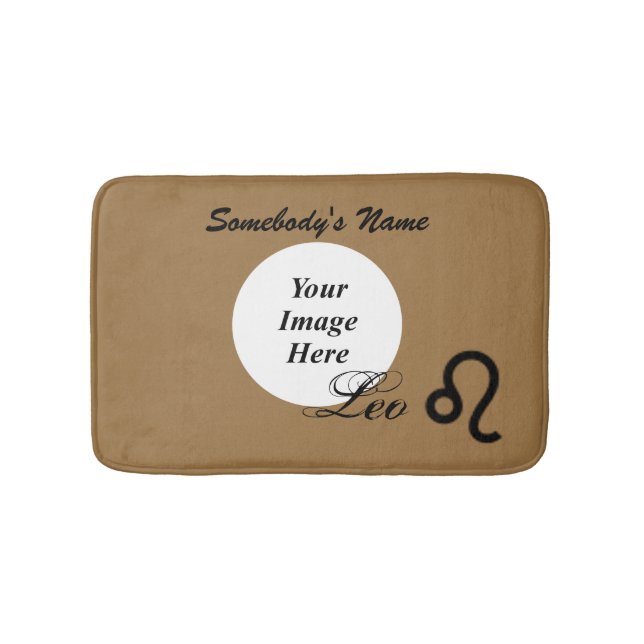 Alfombrilla De Baño Patrón de símbolos Zodiac de Kenneth Yoncich (Anverso)