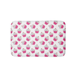 Alfombrilla De Baño Patrón de tarta rosa rosa brillante de postre dulc