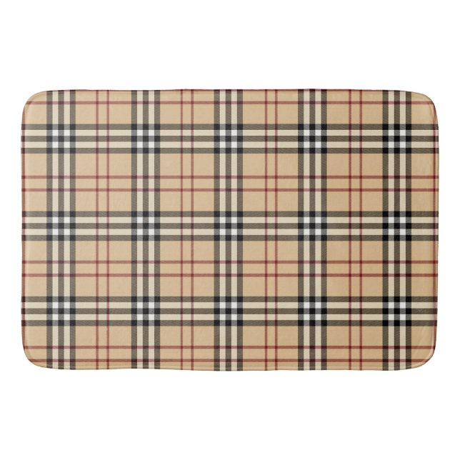 Alfombrilla De Baño Patrón de Tartán Escocés     (Anverso)