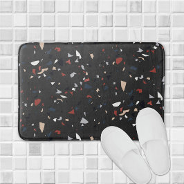 Alfombrilla De Baño Patrón de Terrazzo Abstracto Moderno de Mitad de S