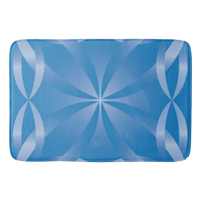 Alfombrilla De Baño patrón de topacio azul (Anverso)