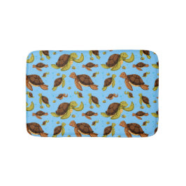 Alfombrilla De Baño Patrón de tortugas marinas
