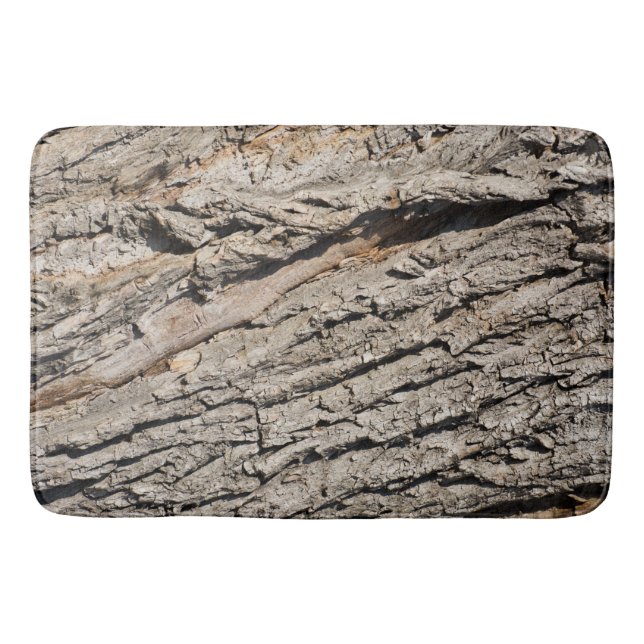 Alfombrilla De Baño Patrón de tronco antiguo (Anverso)
