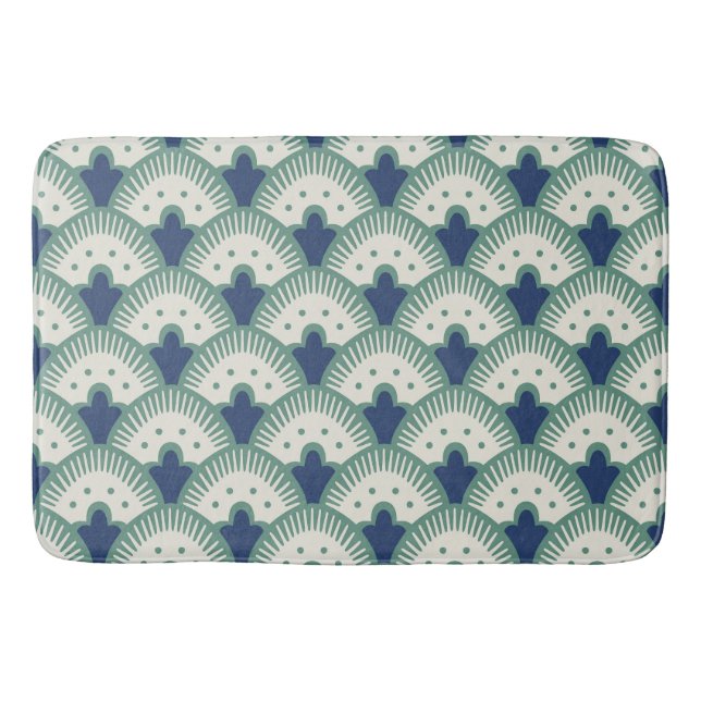 Alfombrilla De Baño Patrón de ventilador (Anverso)