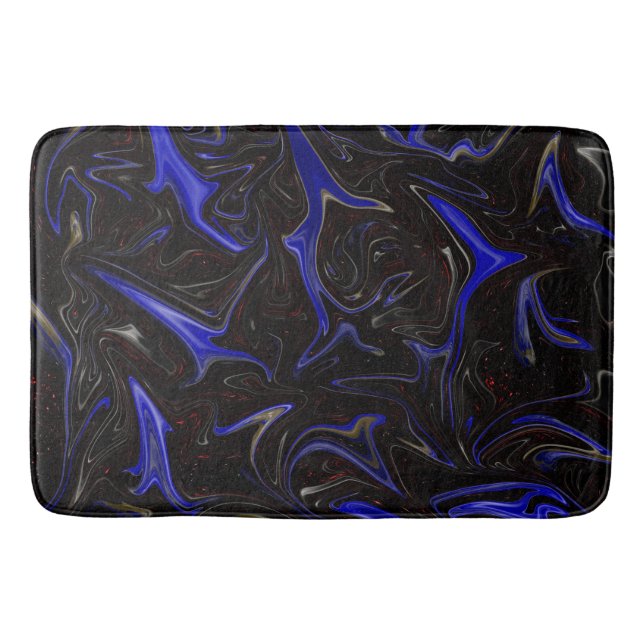 Alfombrilla De Baño Patrón del espacio ultraterrestre líquido, (Anverso)